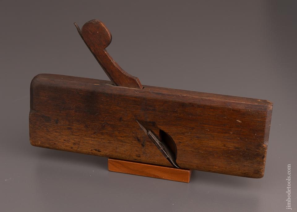 FINE Ten inch Long Yellow Birch 11/16 inch Round Molding Plane by E. NEWELL LANESBORO circa 1770-90 - 60984