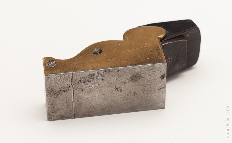 Beautiful! 1 3/4 x 3 1/2 inch Gun Metal and Ebony Chariot Plane - 61243R