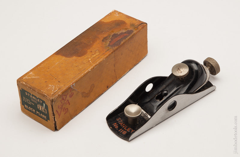 Fine STANLEY NO. 118 Block Plane in its Original Box - 61257R