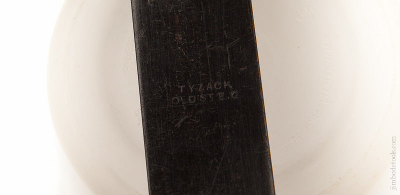 Near Mint 12 inch Ebony & Brass Bevel by TYZACK - 61267R