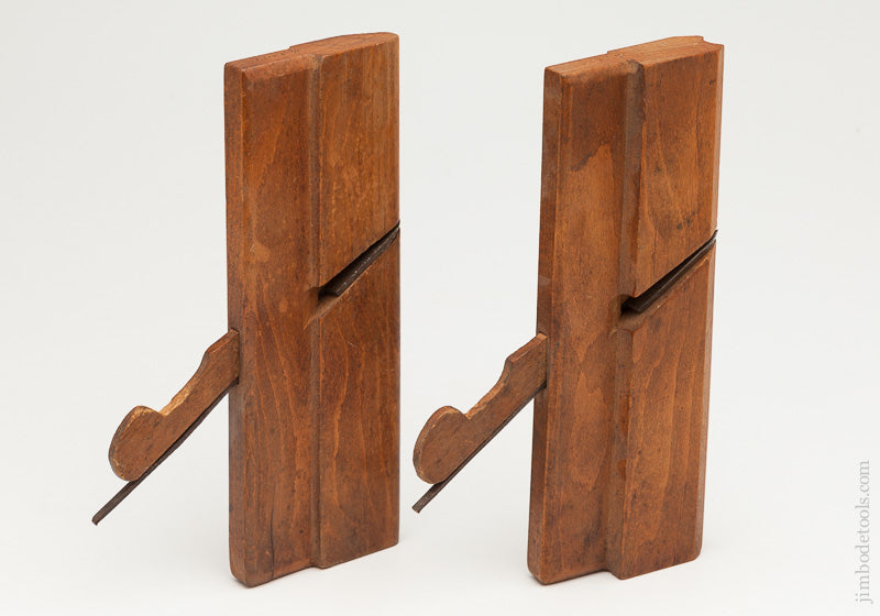 Pair of 5/8" Table Joint Molding Planes by M. LONG circa 1850 - 61575R