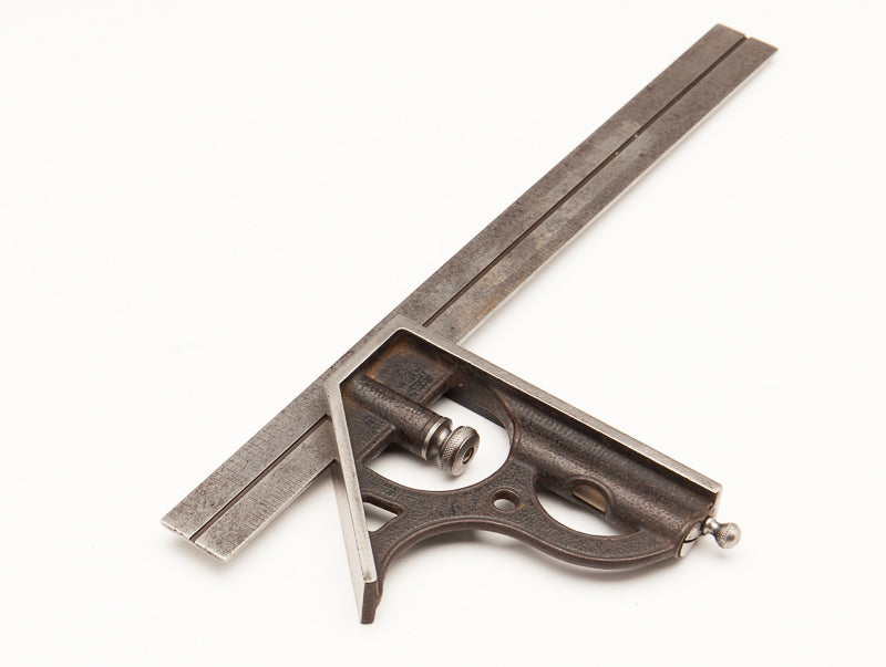 Rare STANDARD TOOL CO. 12 inch Combination Square with Scribe and Level - 61858