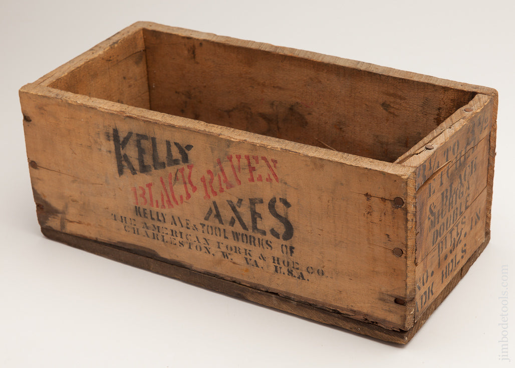 Original! KELLY BLACK RAVEN Axe Shipping Box -Excelsior 62141U