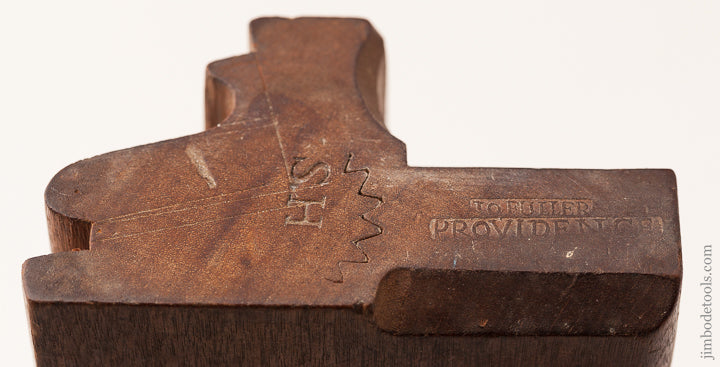 Mind-boggling! 9 1/2 inch Yellow Birch Molding Plane by JO FULLER PROVIDENCE circa 1772-1822 FINE -- 62630U