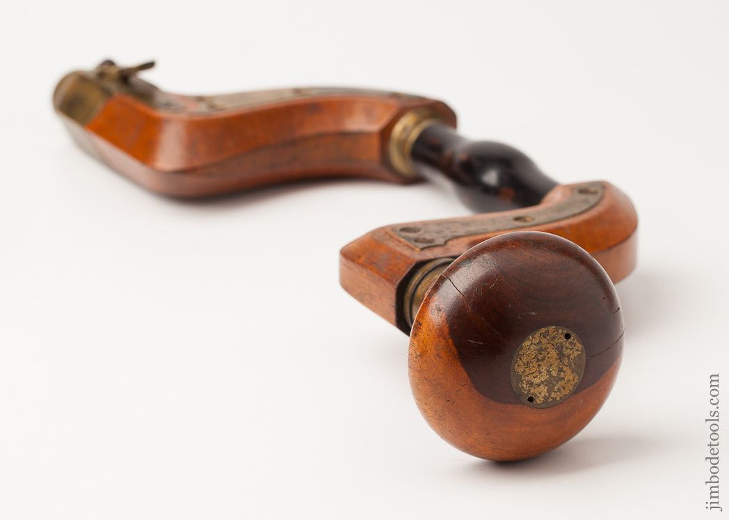 J. ASKHAMS Patent Plated Sheffield Brace with Ebony Wrist Handle * EXCELSIOR 62633