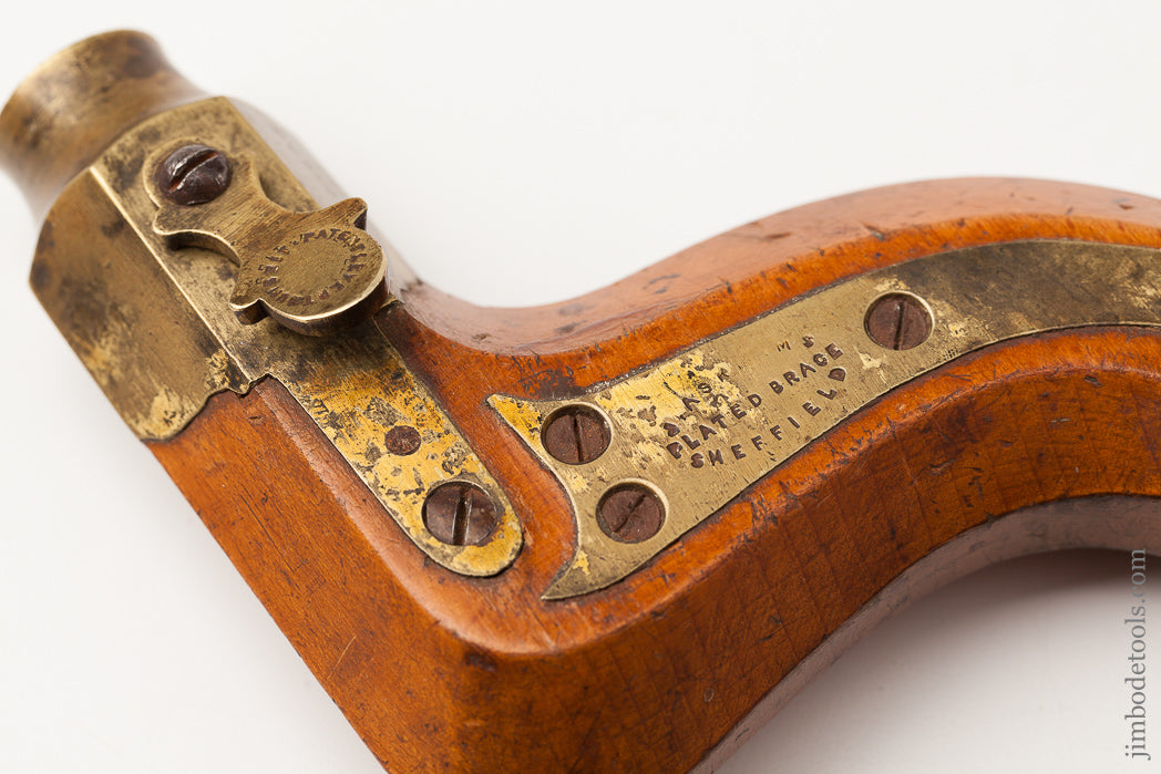 J. ASKHAMS Patent Plated Sheffield Brace with Ebony Wrist Handle * EXCELSIOR 62633