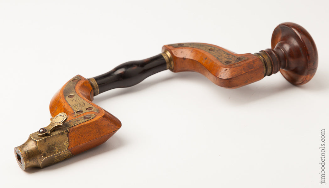 J. ASKHAMS Patent Plated Sheffield Brace with Ebony Wrist Handle * EXCELSIOR 62633