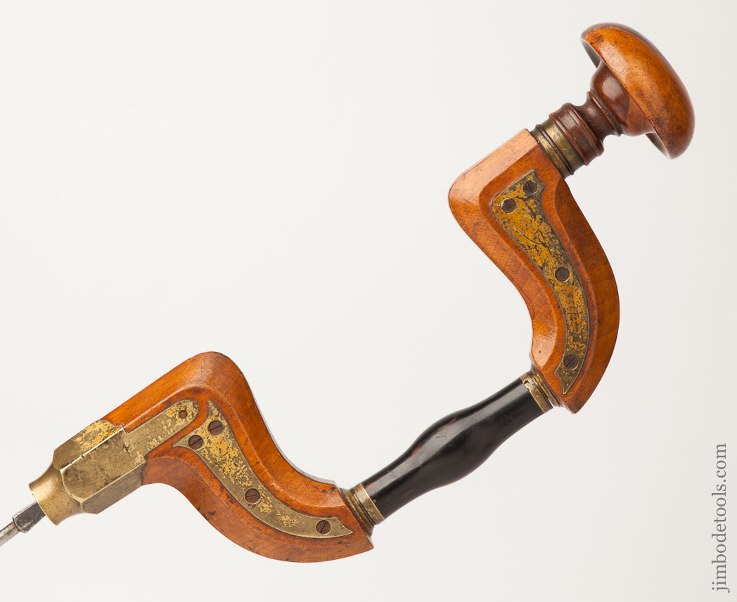 J. ASKHAMS Patent Plated Sheffield Brace with Ebony Wrist Handle * EXCELSIOR 62633