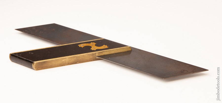 Near Mint and Unused! MARPLES 12 inch Ebony and Brass Miter Square - 62706U