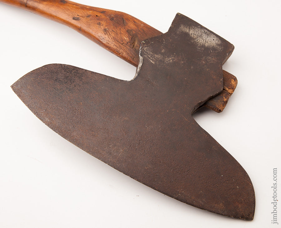 GEORGE LAREW Offset Broad Axe circa 1850 Chester County PA - 62989R