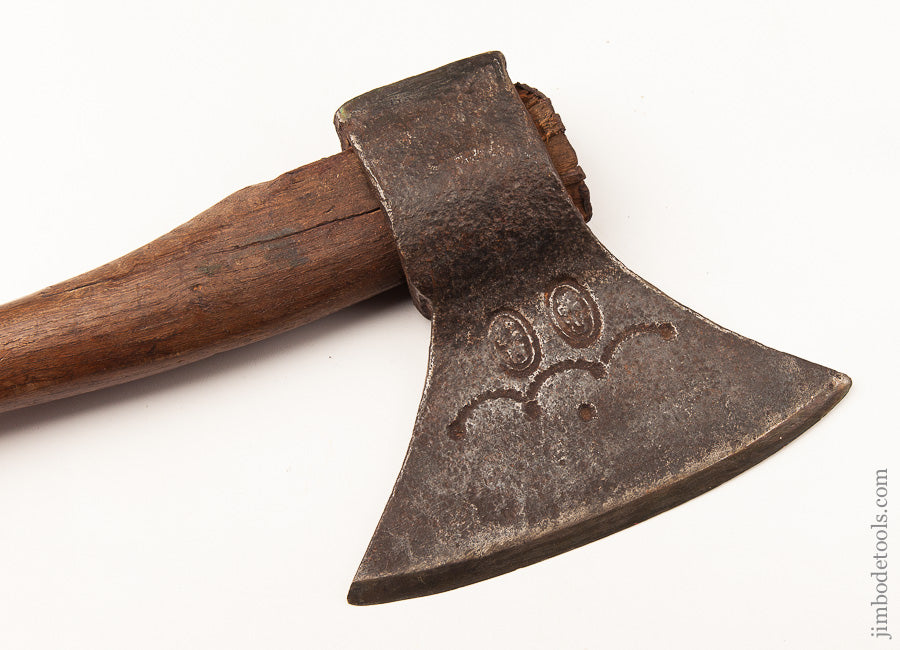 Highly Decorated Razor Sharp Early French Side Axe - 63019d