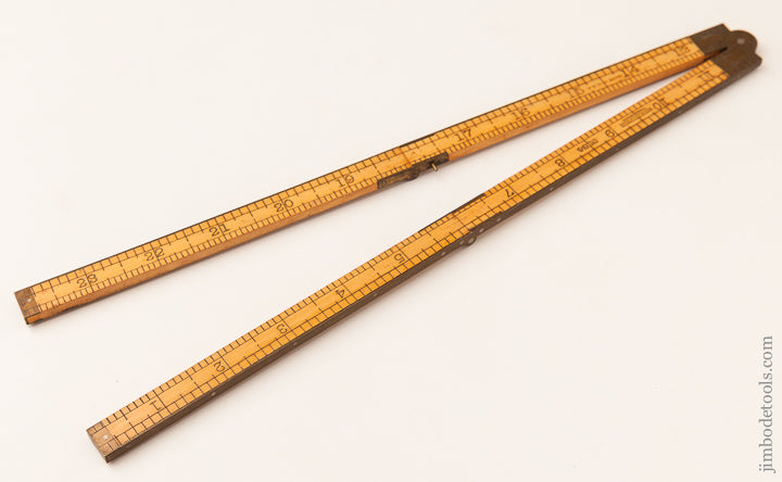 Mint! WINCHESTER REPEATING ARMS CO. No. 9584 Brass Bound Two Foot Four Fold Rule - 63572