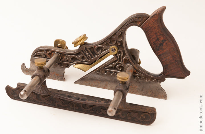 Fine and Ornate STANLEY No. 43 MILLERS PATENT Adjustable Plow Plane circa 1891-97 - 63590R