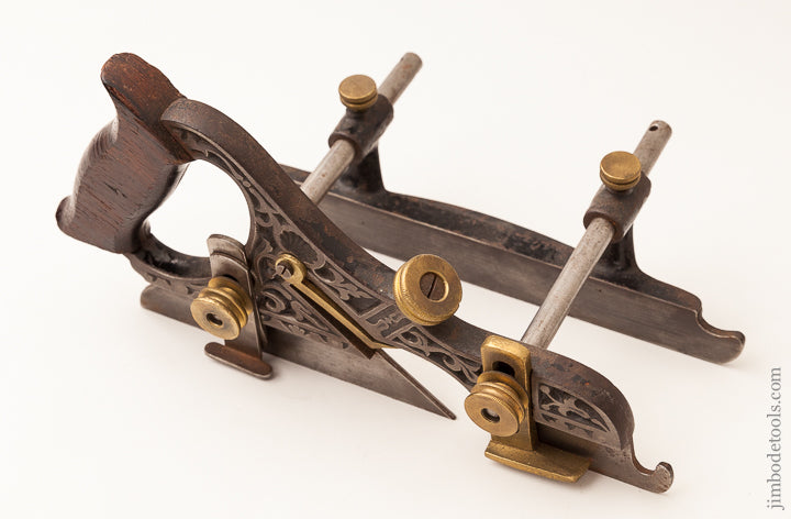 Fine and Ornate STANLEY No. 43 MILLERS PATENT Adjustable Plow Plane circa 1891-97 - 63590R