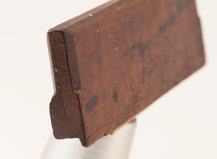 1/4 inch Side Bead 10 inch Yellow Birch Molding Plane by E. CLIFFORD circa 1772-94 New Hampshire 4 Stars **** - 63713U