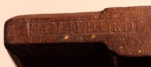 1/4 inch Side Bead 10 inch Yellow Birch Molding Plane by E. CLIFFORD circa 1772-94 New Hampshire 4 Stars **** - 63713U
