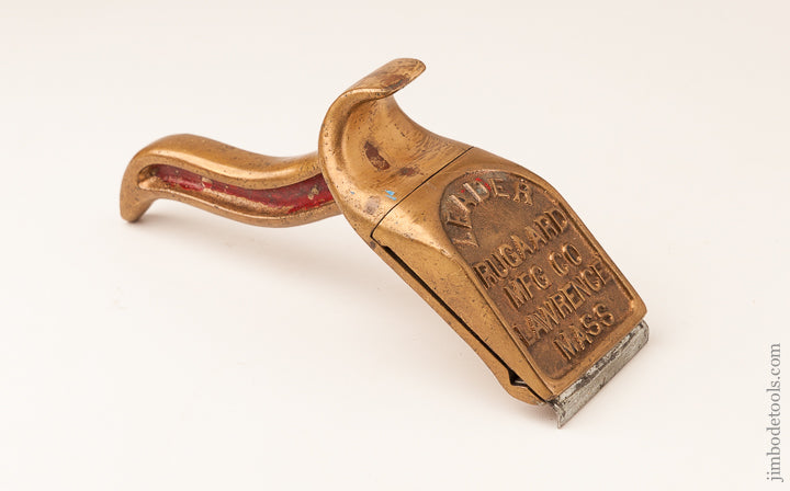 RARE 8 inch RUGAARD Patent Solid Brass Scraper - 63786R
