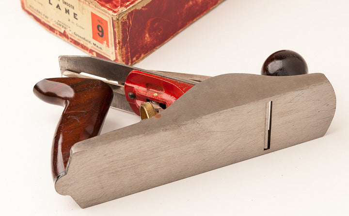 MILLERS FALLS No. 9 Iron Smooth Plane NEAR MINT in Original Box - 63802R