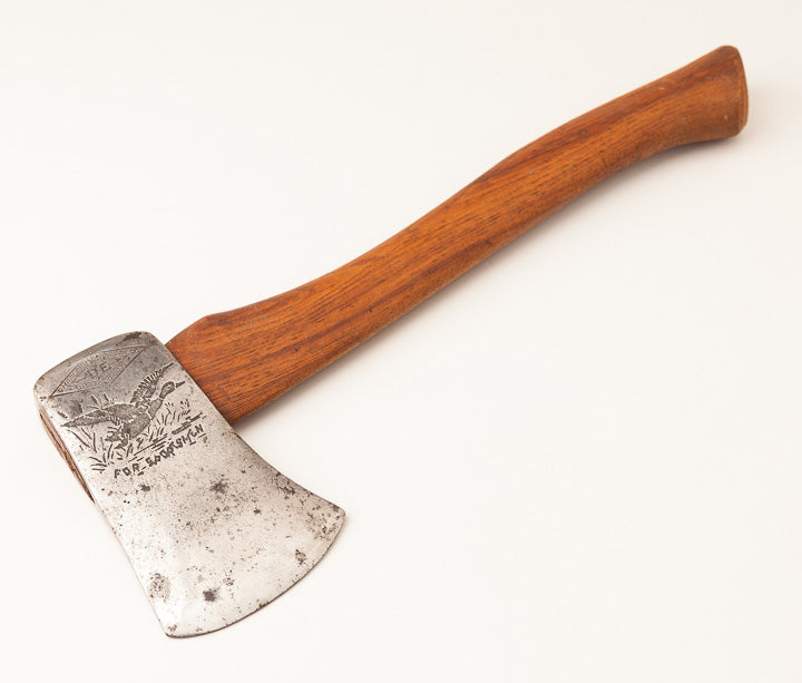 14 x 3 inch SHAPLEIGH HARDWARE CO. Embossed Hatchet - 63818R
