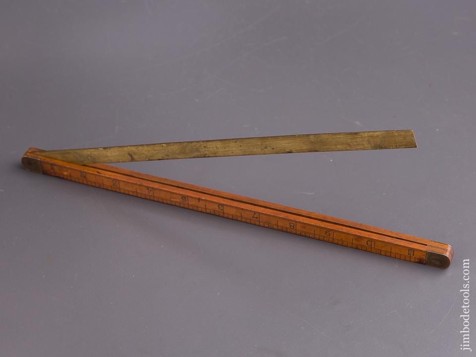 Rare! 12 inch STANLEY NO. 43 Ship's Bevel Rule -63890R