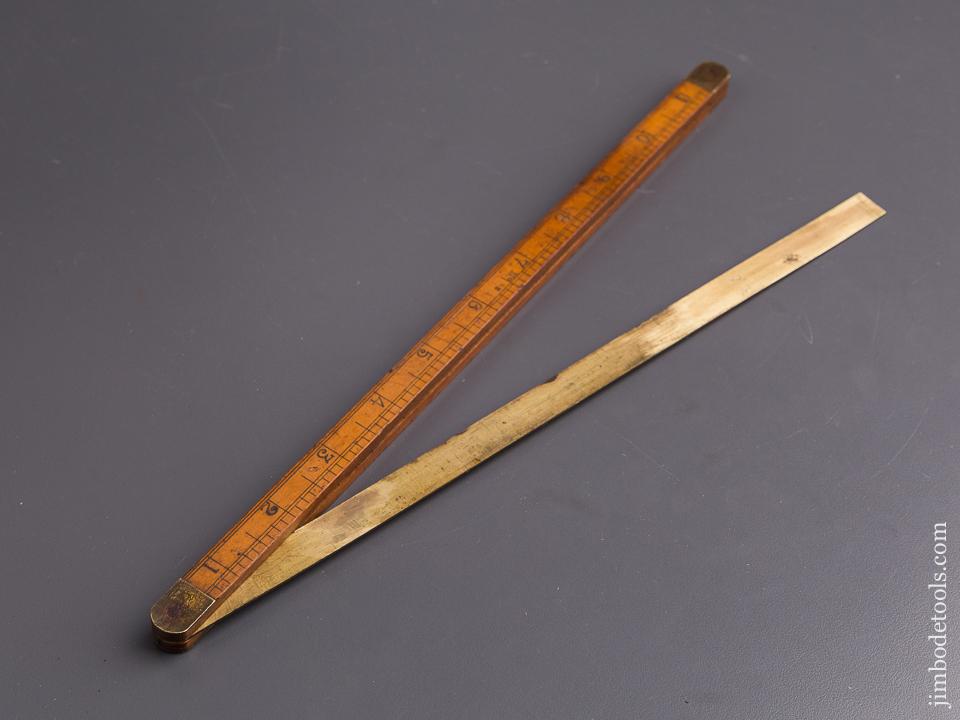 Rare! 12 inch STANLEY NO. 43 Ship's Bevel Rule -63890R