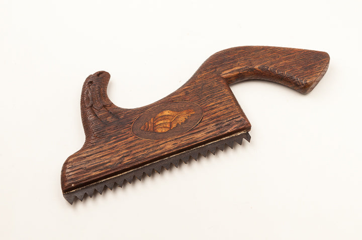 Lovely Carved and Inlaid Stair Saw -- 64827R