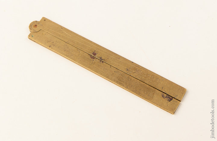 Stunning Six inch French Brass Sector Rule - 64842R