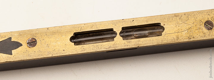 Fine and Fancy Ebony and Brass Ten Inch BEARDSHAW Level - 65293R