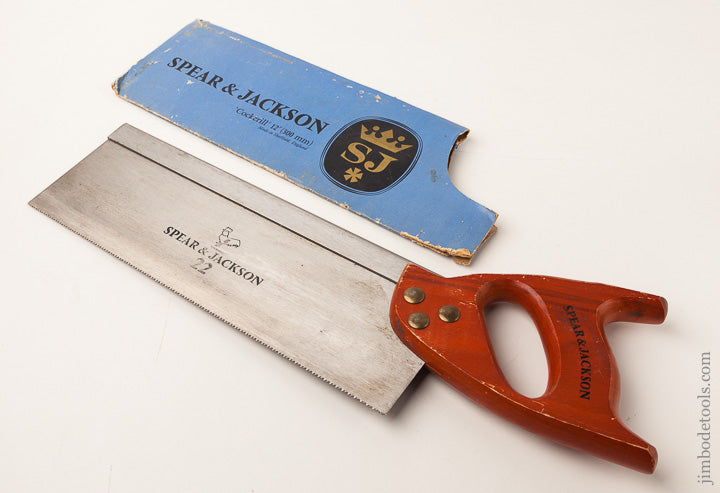 Super! 13 point 12 inch SPEAR & JACKSON Back Saw with Original Wrapper - 65403R