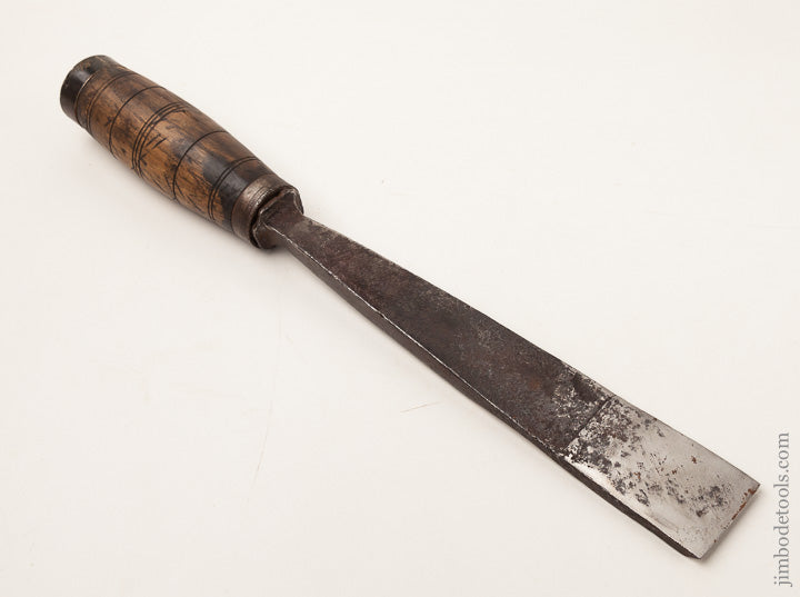 18th Century Heavy 1 5/8 x 17 inch Dutch Framing Chisel Signed "A" - 65404R