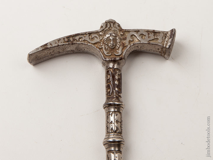 Fine 7 1/4 inch Ornate HENNIG 1901 Patent Hammer --- 65434R