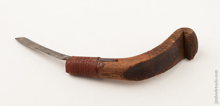 Early American Indian Aboriginal Crooked Knife - 65452R