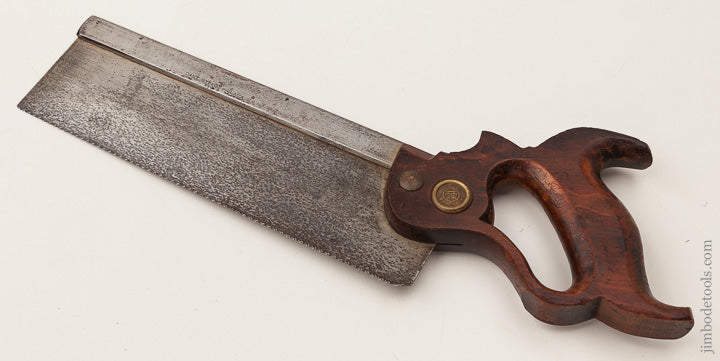 Just Sharpened! 14 point 10 inch Crosscut HENRY DISSTON & SONS No. 4 Back Saw with 1896-1917 Medallion - 65568