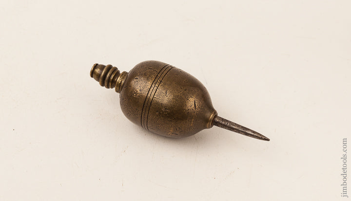 Beautiful Brass 11 ounce 4 1/4 inch Plumb Bob with Steel Tip - 65573U