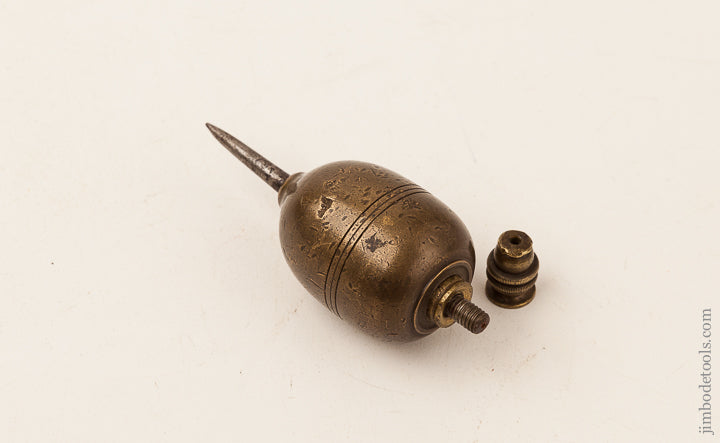 Beautiful Brass 11 ounce 4 1/4 inch Plumb Bob with Steel Tip - 65573U