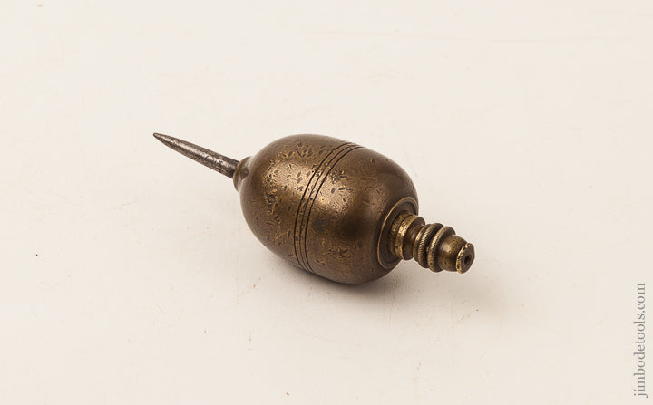 Beautiful Brass 11 ounce 4 1/4 inch Plumb Bob with Steel Tip - 65573U