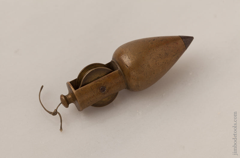 STANLEY No. 2 Brass Plumb Bob PATD APR. 28 1874 - 66013