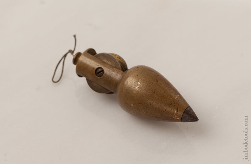 STANLEY No. 2 Brass Plumb Bob PATD APR. 28 1874 - 66013