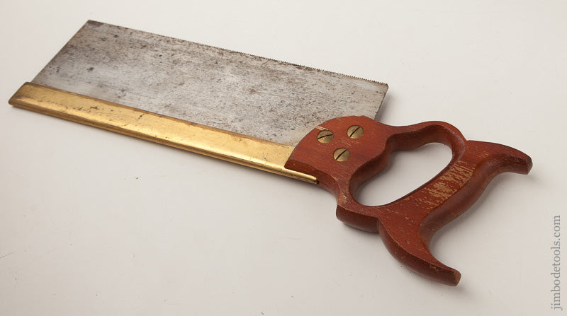 Nearly New 15 point 12 inch Rip W. TYZACK, SONS & TURNER SHEFFIELD NONPAREIL No. 120 Brass Back Saw - 66511