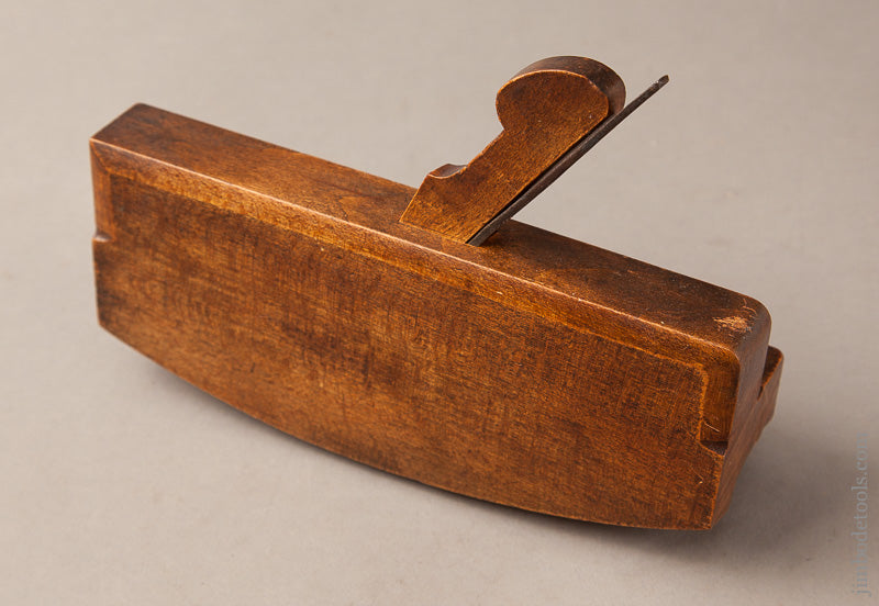 Amazing NEAR MINT Curved Cupid's Bow Moulding Plane by HATHERSICH Manchester circa 1797-1851 - 66612