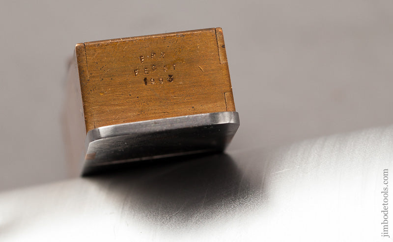 Miniature Dovetailed Gunmetal, Steel, & Rosewood 3 3/8 by 7/8 inch Mitre Plane by FREDERICK PETER "BUSHY" ROBINSON (1928-2015) * EXCELSIOR 66723 - AS OF APR 23