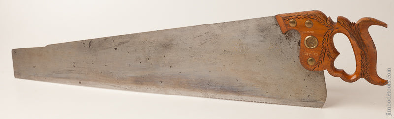 Minty! 10 point 26 inch Crosscut DISSTON No. 12 London Spring Hand Saw - 66730