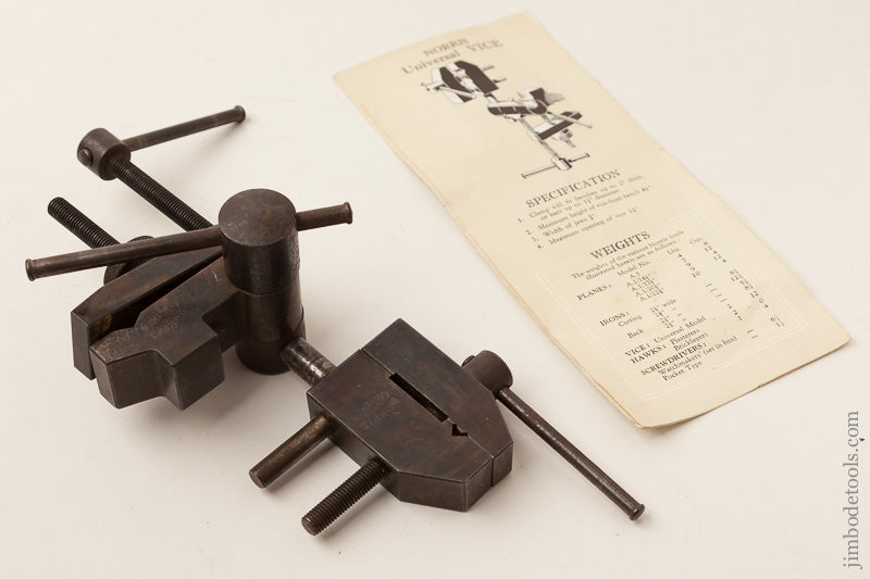 Rare! NORRIS Vice with Original Tool Catalogue Vise - 66748