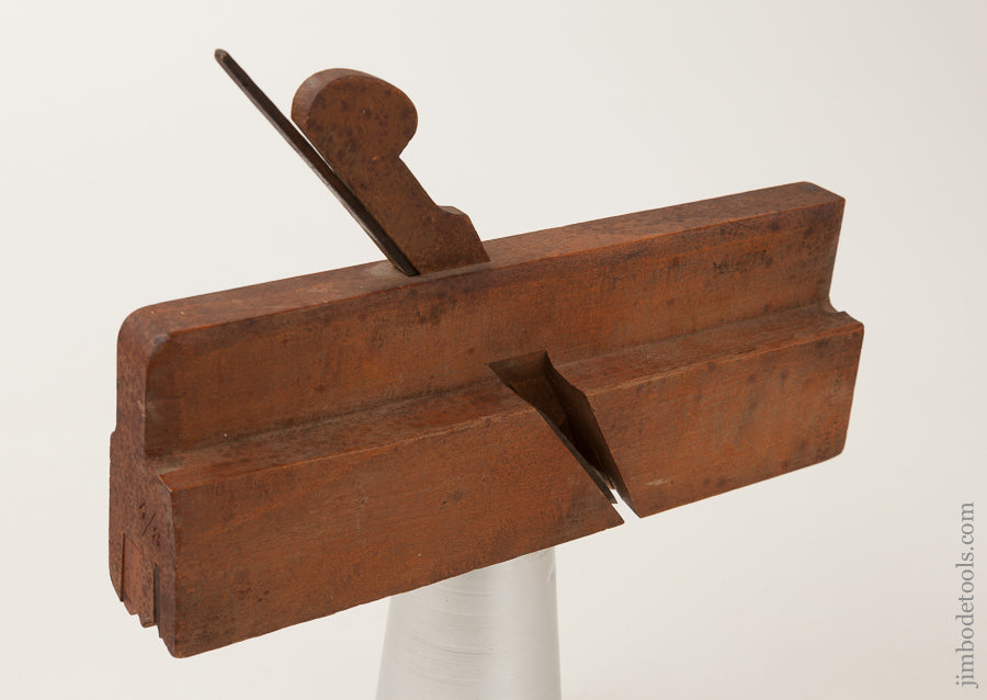 RARE Crispy Cluster Bead Complex Molding Plane with Lignum Boxing by M. LONG circa 1850 FINE - 66827