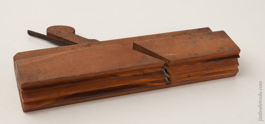 RARE Crispy Cluster Bead Complex Molding Plane with Lignum Boxing by M. LONG circa 1850 FINE - 66827
