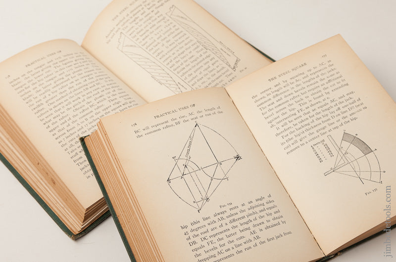 Books: PRACTICAL USES OF THE STEEL SQUARE VOLS. ONE and TWO by Fred T. Hodgson - 66850