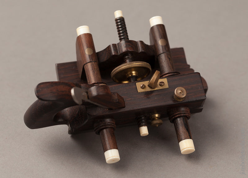 Miniature Rosewood SANDUSKY Center Wheel Plow Plane by PAUL HAMLER - 66954U