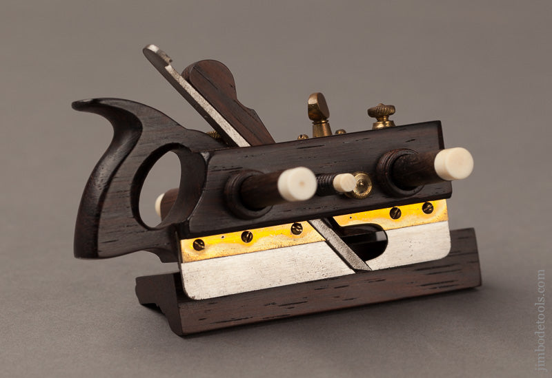 Miniature Rosewood SANDUSKY Center Wheel Plow Plane by PAUL HAMLER - 66954U