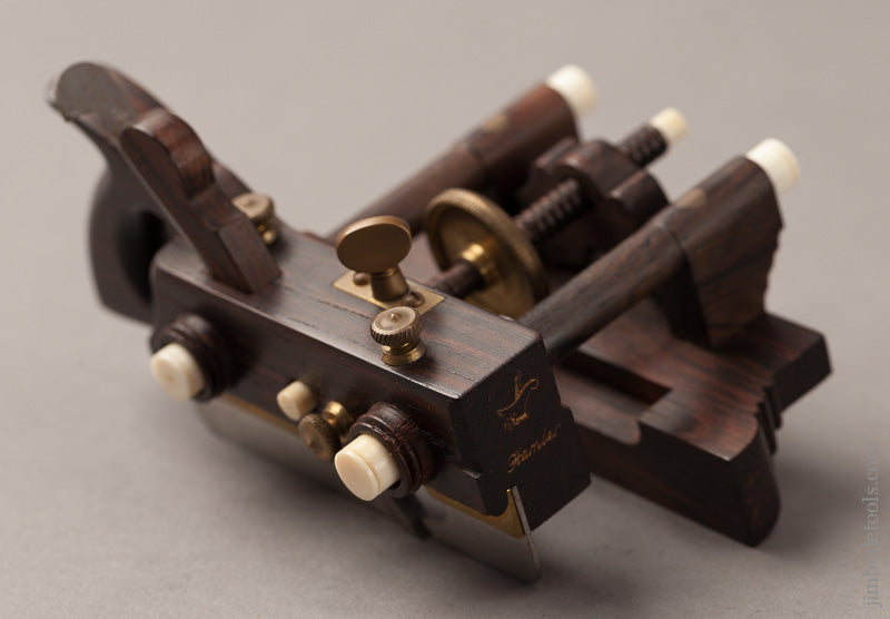 Miniature Rosewood SANDUSKY Center Wheel Plow Plane by PAUL HAMLER - 66954U