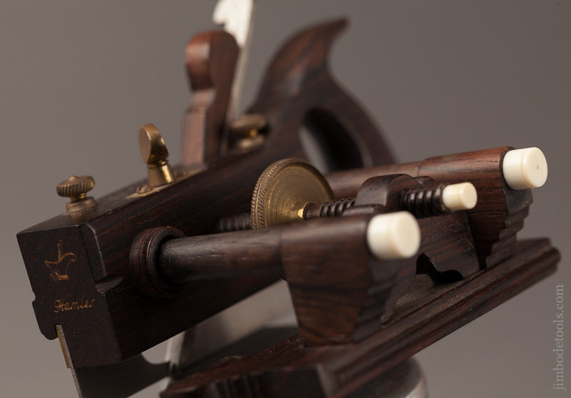 Miniature Rosewood SANDUSKY Center Wheel Plow Plane by PAUL HAMLER - 66954U